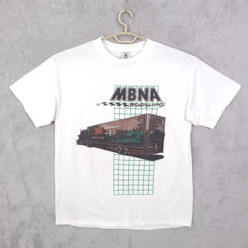 Vintage MBNA Motorsports World Record Club NHRA Drag Racing Size XL Shirt Delta